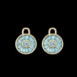 Kiki McDonough Blue Topaz Round Mosaic Drops