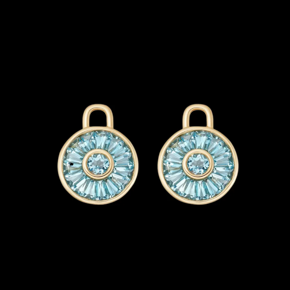 Kiki McDonough Blue Topaz Round Mosaic Drops