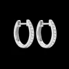 Kiki McDonough Classic Diamond Hoops