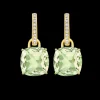 Kiki McDonough Classic Green Amethyst and Diamond Earrings