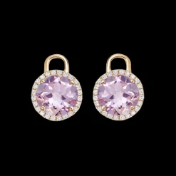 Kiki McDonough Grace Mini Amethyst and Diamond Drops
