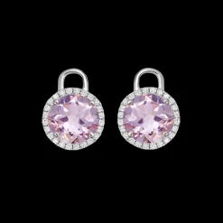 Kiki McDonough Grace Mini Lavender Amethyst and Diamond Drops