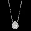 Kiki McDonough Grace Pear White Topaz and Diamond Necklace