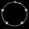 Kiki McDonough Grace White Topaz and Diamond Bracelet
