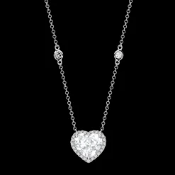 Kiki McDonough Grace White Topaz Heart Necklace