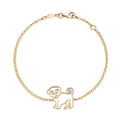 Kiki McDonough Memories Diamond Pug Bracelet