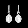 Kiki McDonough Pearl and Diamond Drop Earrings