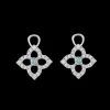 Kiki McDonough Petal Diamond and Blue Topaz Drops