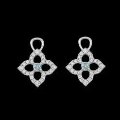 Kiki McDonough Petal Diamond and Blue Topaz Drops