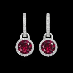 Kiki McDonough Special Edition Grace Rhodolite Garnet & Diamond Mini Detachable Drops