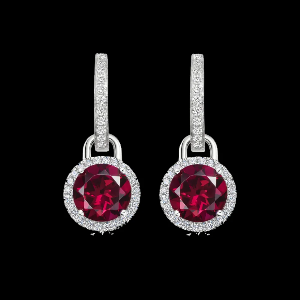 Kiki McDonough Special Edition Grace Rhodolite Garnet & Diamond Mini Detachable Drops