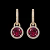 Kiki McDonough Special Edition Grace Rhodolite Garnet & Diamond Mini Detachable Drops