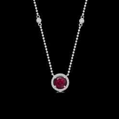 Kiki McDonough Special Edition Grace Rhodolite Garnet and Diamond Necklace