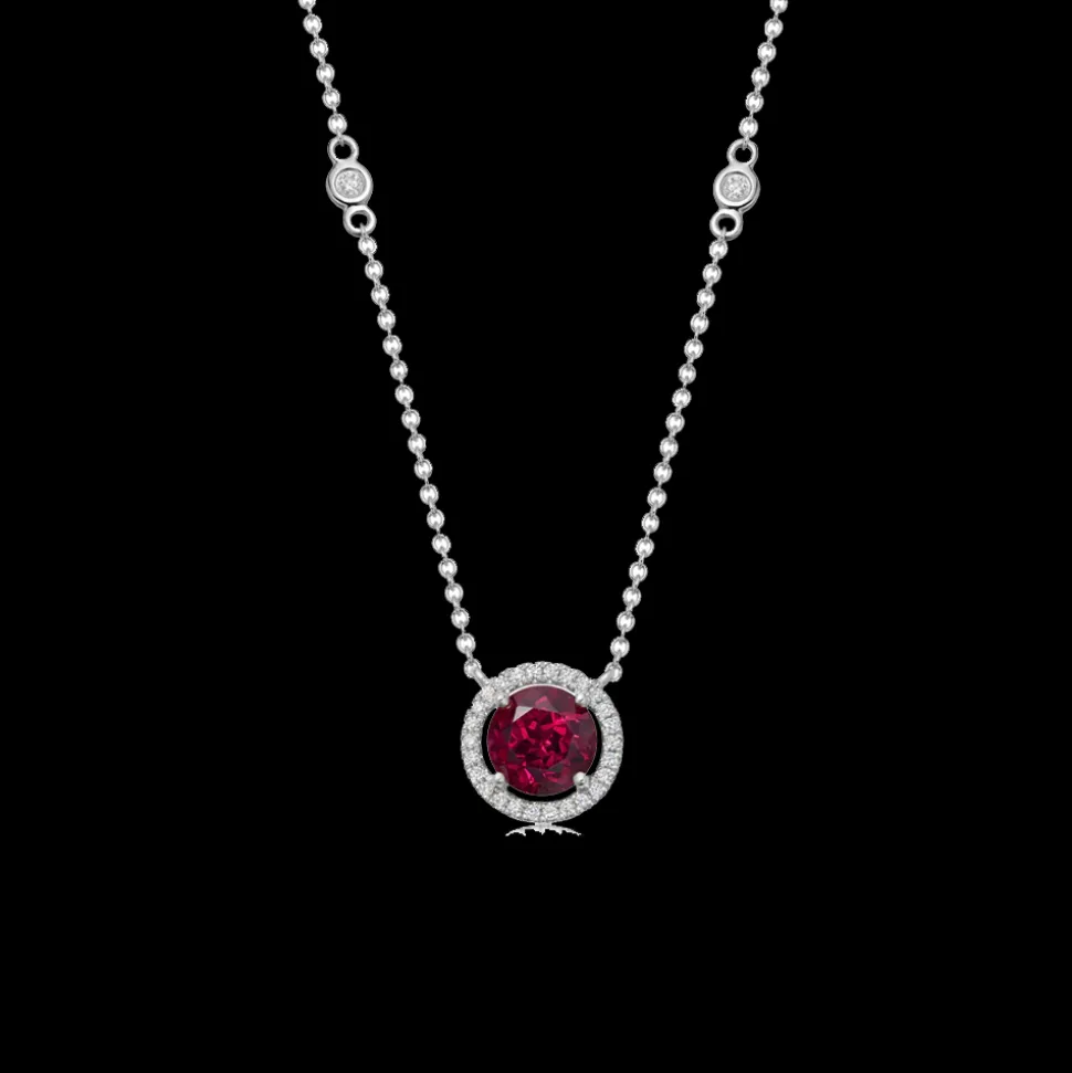 Kiki McDonough Special Edition Grace Rhodolite Garnet and Diamond Necklace
