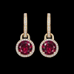 Kiki McDonough Special Edition Grace Rhodolite Garnet & Diamond Mini Detachable Drops