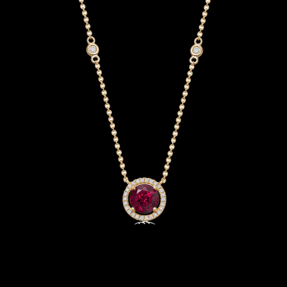 Kiki McDonough Special Edition Grace Rhodolite Garnet and Diamond Necklace