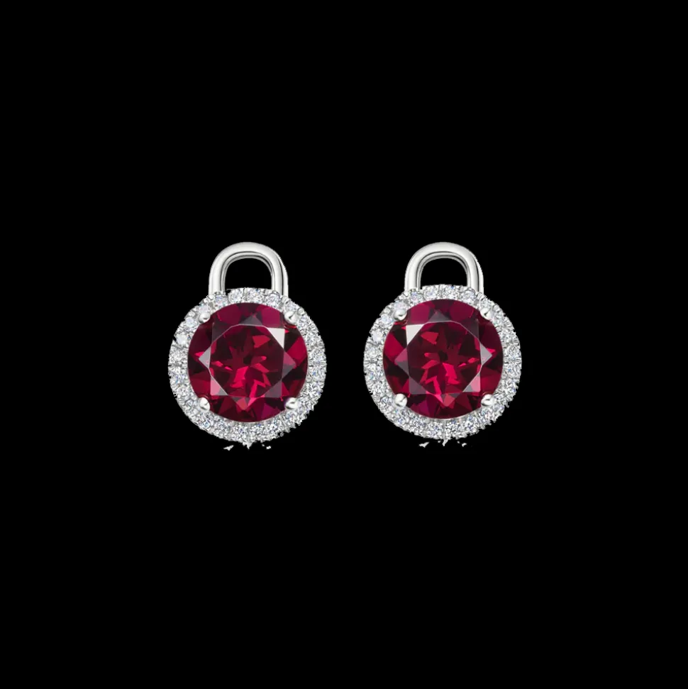 Kiki McDonough Special Edition Grace Rhodolite Garnet & Diamond Mini Detachable Drops