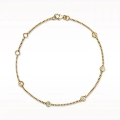 Love Diamonds 0.25ct Diamond Yellow Gold Bracelet