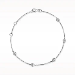 Love Diamonds 0.25ct Diamond White Gold Bracelet