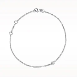 Love Diamonds 0.05ct Diamond White Gold Bracelet