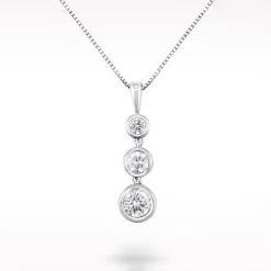 Love Diamonds 0.33ct Diamond White Gold Necklace
