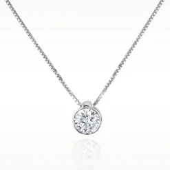 Love Diamonds 0.25ct Diamond White Gold Necklace