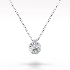 Love Diamonds 0.20ct Diamond White Gold Necklace