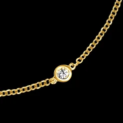 Love Diamonds 0.15ct Diamond Yellow Gold Bracelet
