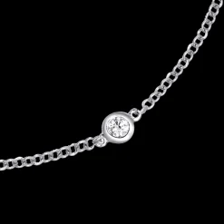 Love Diamonds 0.05ct Diamond White Gold Bracelet