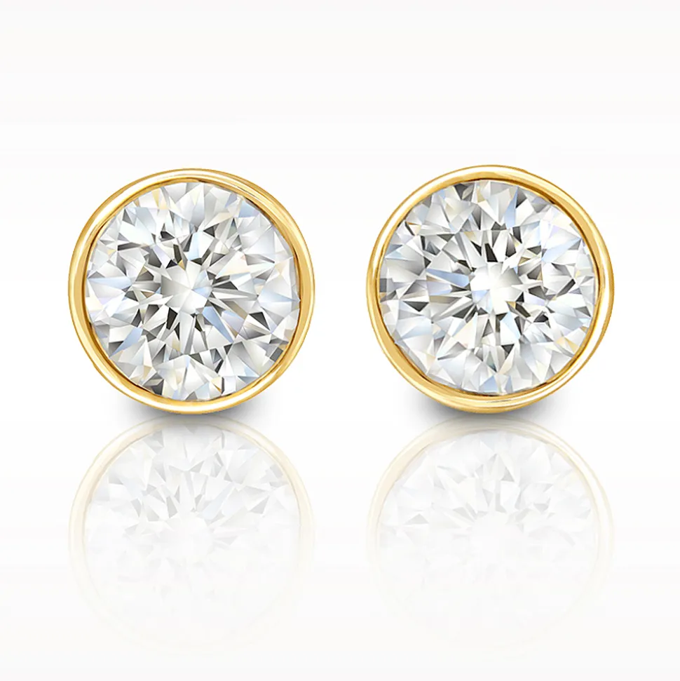 Love Diamonds 0.50ct Yellow Gold Earrings