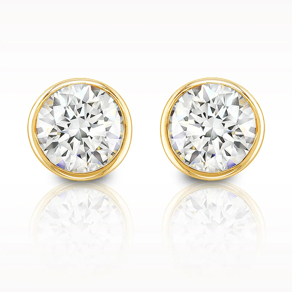 Love Diamonds 0.40ct Yellow Gold Earrings