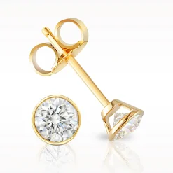 Love Diamonds 0.50ct Yellow Gold Earrings