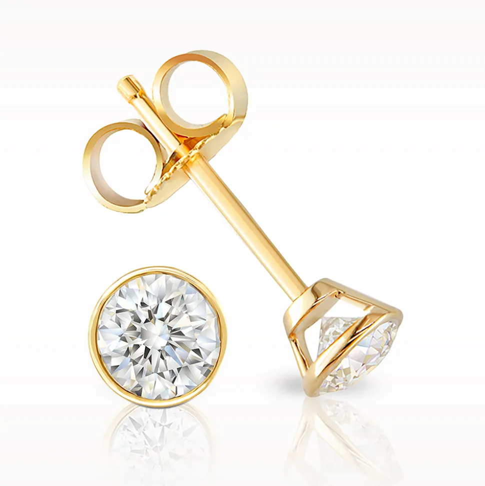 Love Diamonds 0.50ct Yellow Gold Earrings