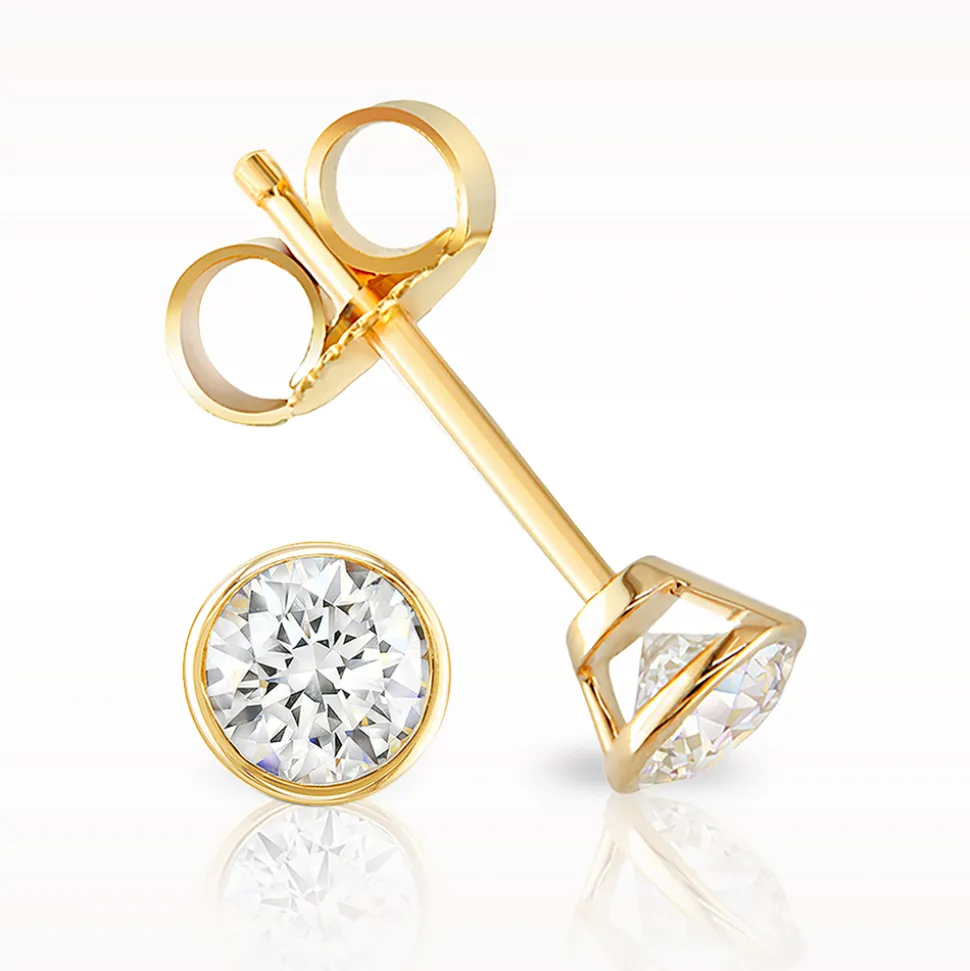 Love Diamonds 0.40ct Yellow Gold Earrings