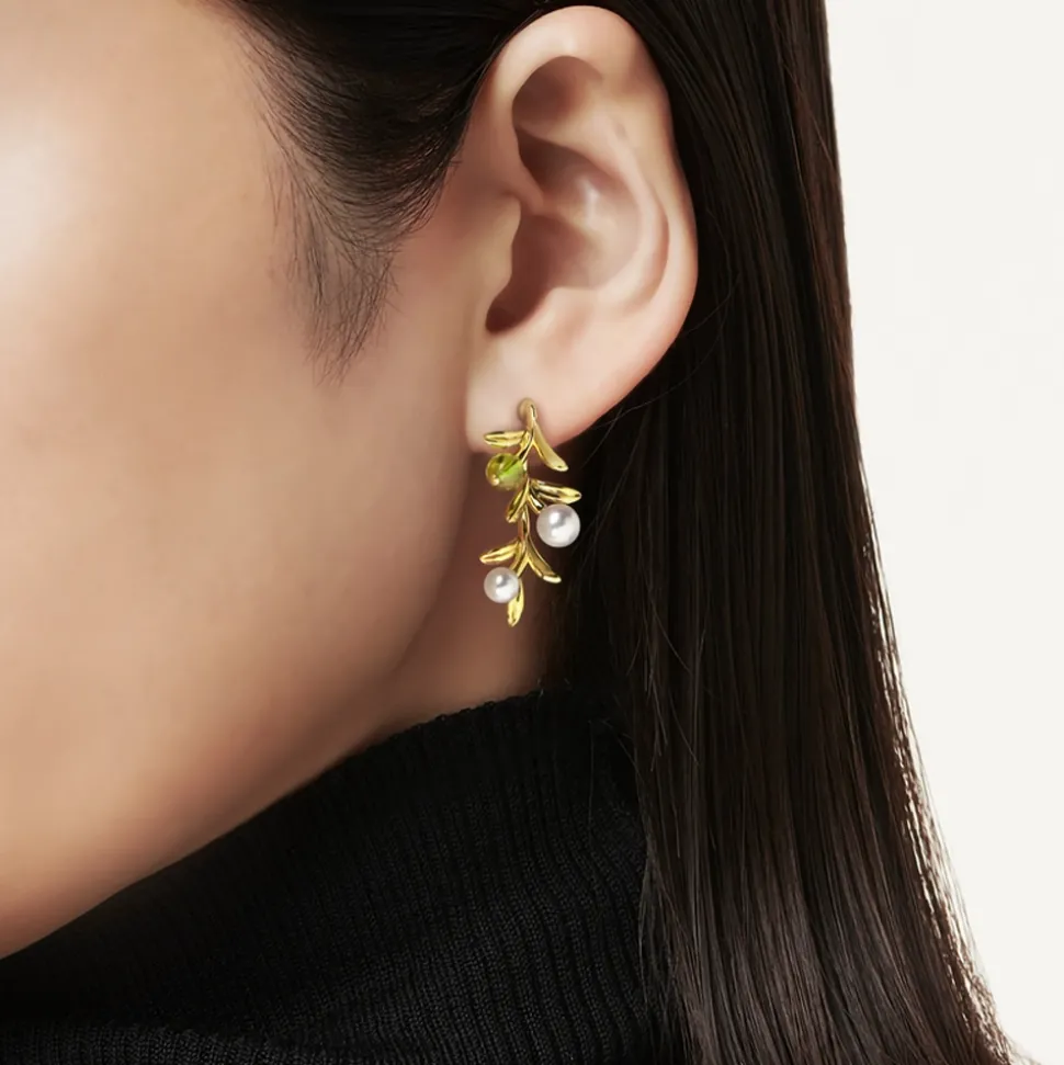Mikimoto Olive Earrings
