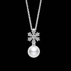 Mikimoto Pearl And Diamond Pendant