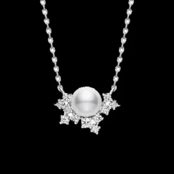 Mikimoto Pearl And Diamond Pendant