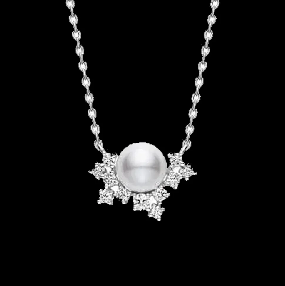 Mikimoto Pearl And Diamond Pendant