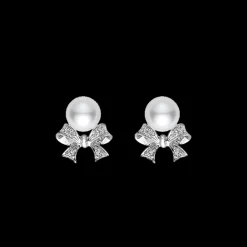 Mikimoto Pearl Bow Earrings