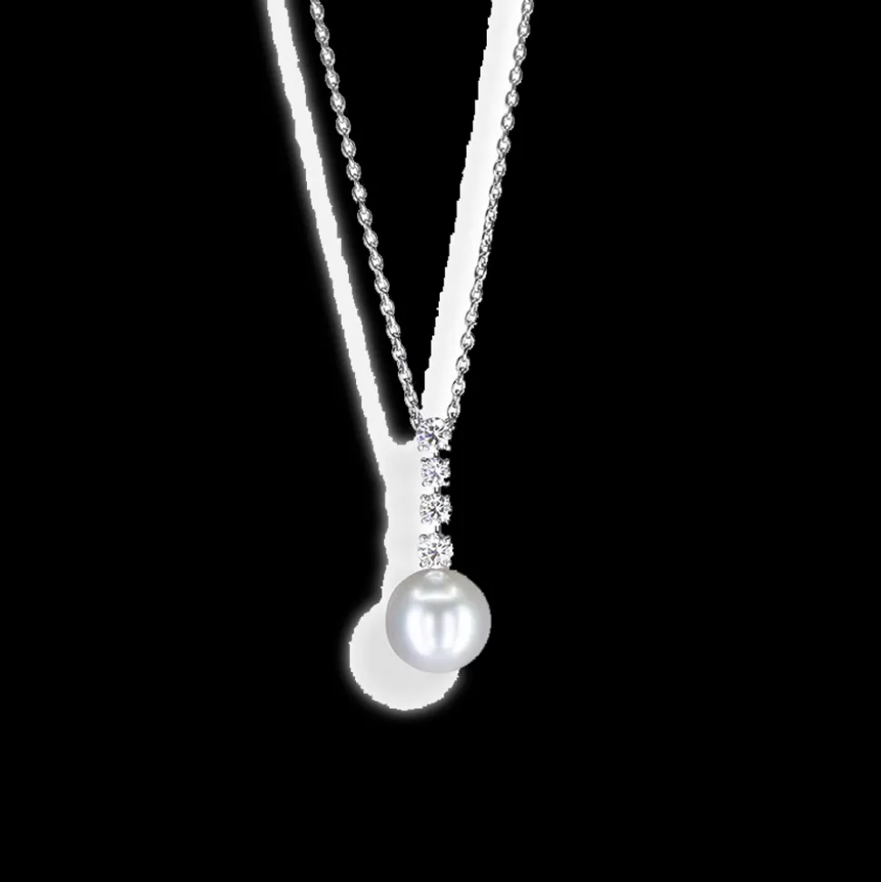 Mikimoto South Sea Pearl and Diamond Necklace