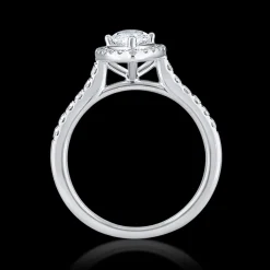 Pre-Owned Cluster 0.80ct D VS1 Diamond Platinum Ring