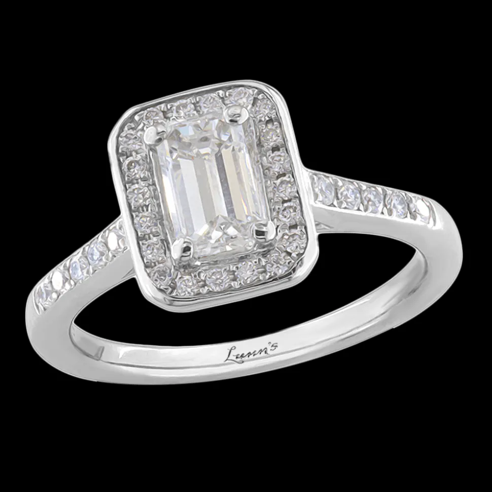 Pre-owned Cluster 0.72ct G SI2 Diamond Platinum Ring