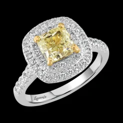Pre-Owned 1.39ct Fancy Light Yellow VS1 Diamond Platinum Ring