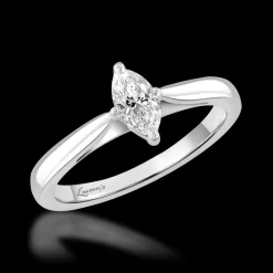 Pre-Owned Solitaire 0.41ct F VS1 Diamond Platinum Ring