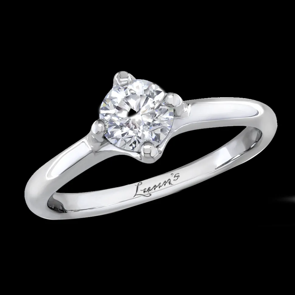 Pre-Owned Solitaire 0.60ct G SI Diamond Platinum Ring