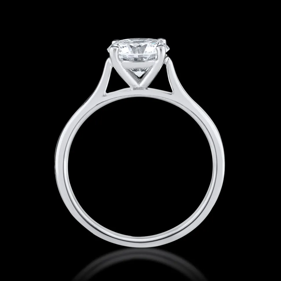 Pre-Owned Solitare 1.37ct G VS2 Diamond Platinum Ring