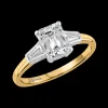Pre-Owned Three Stone 1.26ct G VS1 Diamond Yellow Gold/Platinum Ring