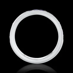 Sapphire and Diamond Platinum Eternity Ring