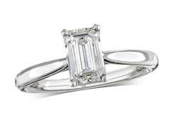 Single Stone 1.20ct F SI1 Diamond Platinum Ring