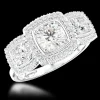 Skye Brava Three Stone 0.71ct G SI1 Diamond Platinum Ring